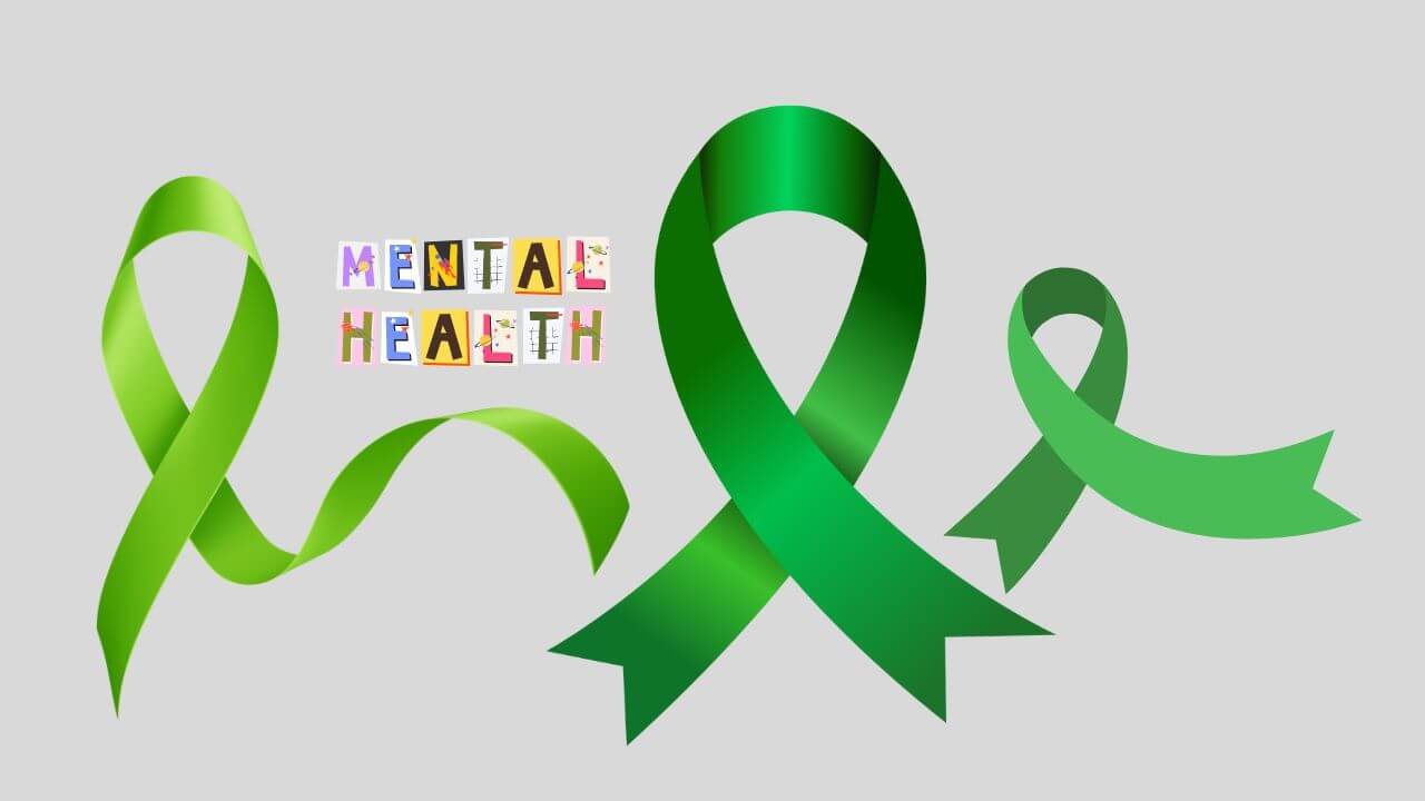 Green Ribbon Mental Health Symbol